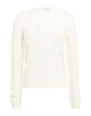 Croche Crochè Woman Sweater Cream Size S Merino Wool, Acrylic In White