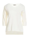 Croche Crochè Woman Sweater Cream Size Xs Viscose, Polyamide In White