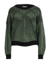Croche Crochè Woman Sweater Green Size L Acrylic, Viscose, Wool, Alpaca Wool