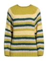 Croche Crochè Woman Sweater Lime Green Size M Acrylic, Mohair Wool, Wool, Polyamide