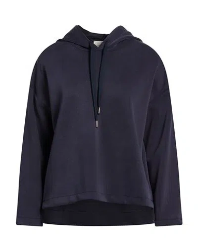 Croche Crochè Woman Sweatshirt Navy Size M Polyester, Viscose, Elastane In Blue