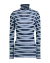 Croche Crochè Woman T-shirt Sky Blue Size M Viscose, Polyamide, Elastane, Cashmere