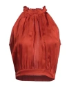 Croche Crochè Woman Top Rust Size S Viscose