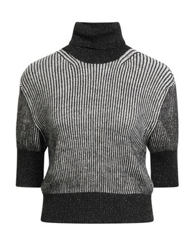 Croche Crochè Woman Turtleneck White Size S Acrylic, Synthetic Fibers, Viscose, Wool, Alpaca Wool