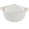 Crock-pot Crock Pot Artisan 2.3 Quart Round Stoneware Casserole With Lid In White In White