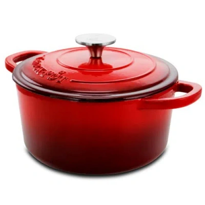 CROCK-POT CROCK-POT 3 QUART ENAMELED CAST IRON CASSEROLE WITH LID