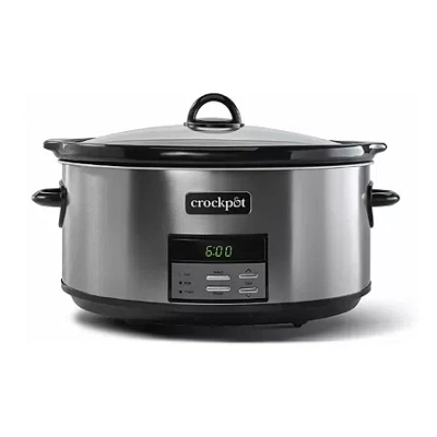 Crock-pot Crock Pot 8-quart Black Stainless Programmable Slow Cooker