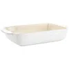 Crock-pot Artisan 4 Quart Rectangular Stoneware Bake Pan In Cream In White