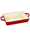 Crock-pot 13 In. Enameled Cast Iron Lasagna Pan In Red