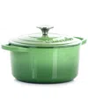 Crock-pot Crockpot Artisan 2pc 3qts Enameled Cast Iron Dutch Oven In Green