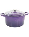 Crock-pot Artisan 2 Piece 5 Quart Enameled Cast Iron Dutch Oven With Lid In Lavender In Lavender