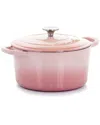 Crock-pot Crockpot Artisan 2pc 5qts Enamled Cast Iron Dutch Oven In Blush
