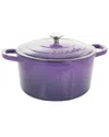 Crock-pot Artisan 2 Piece 7 Quart Enameled Cast Iron Dutch Oven With Lid In Lavender In Lavender