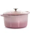 Crock-pot Crockpot Artisan 2pc 7qts Enamled Cast Iron Dutch Oven In Blush