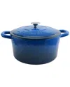 Crock-pot Crockpot Artisan 7qt Cast Iron Dutch Oven In Blue