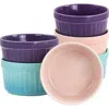 Crock-pot Crockpot Thornburg 6 Piece 12 Ounce Round Stoneware Ramekin Set In Multi
