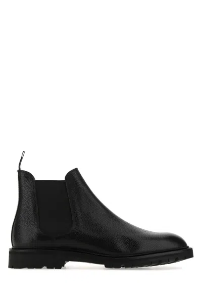 Crockett &amp; Jones Black Leather Chelsea 11 Ankle Boots