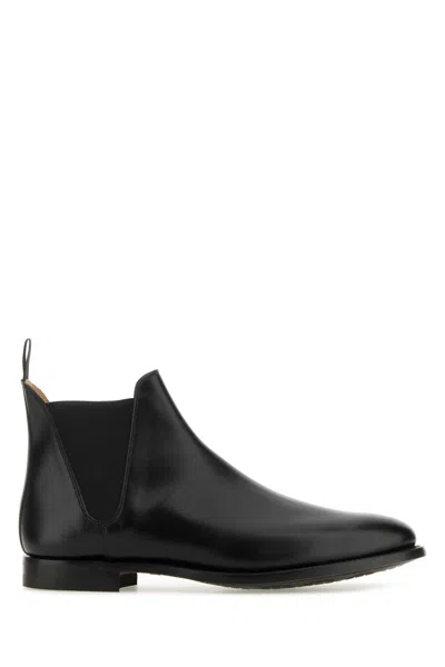 Crockett &amp; Jones Black Leather Chelsea 8 Ankle Boots
