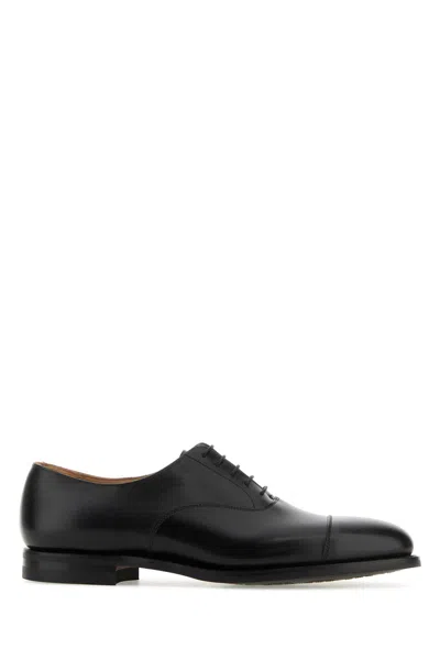 Crockett &amp; Jones Black Leather Connaught 2 Lace-up Shoes