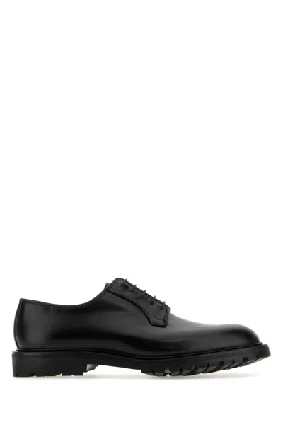 Crockett &amp; Jones Black Leather Lanark 3 Lace-up Shoes In Blackcavalrycalf