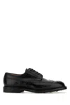Crockett &amp; Jones Black Leather Pembroke Lace-up Shoes In Black Cavalry Calf