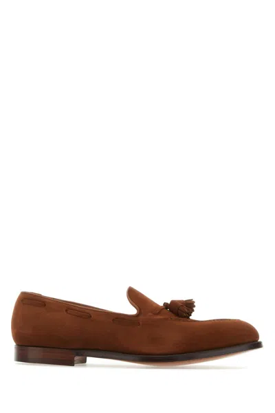 Crockett&jones Brown Suede Cavendish 2 Loafers