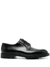 Crockett & Jones Lace-up Leather Derby Shoes In Black
