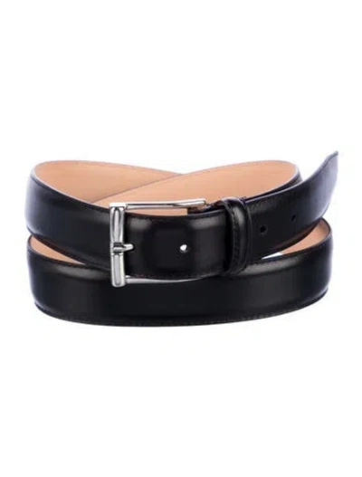 Pre-owned Crockett & Jones Leather Belt In Black