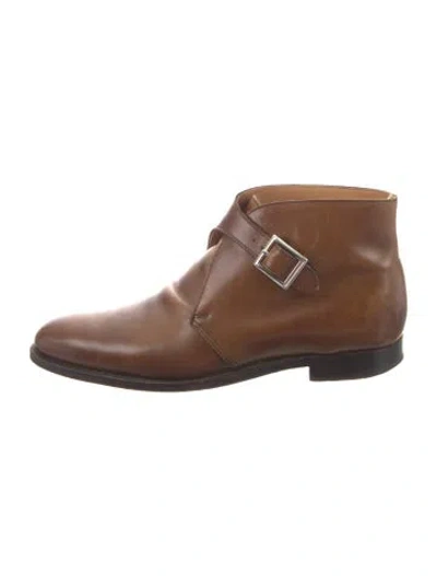 Pre-owned Crockett & Jones Leather Boots In Brown
