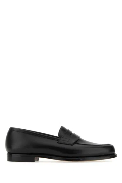 Crockett&jones Leather Loafer Loafer In Black