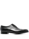 Crockett & Jones Lonsdale Lace-up Shoes With Smooth Finish And Cap Toe In Black