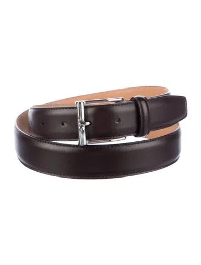 Pre-owned Crockett & Jones Leather Waist Belt In Brown