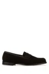 Crockett&jones Mocassini Grantham 2 In Pelle Scamosciata Marrone Uomo