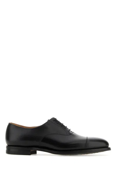 Crockett&jones Black Leather Connaught 2 Lace-up Shoes