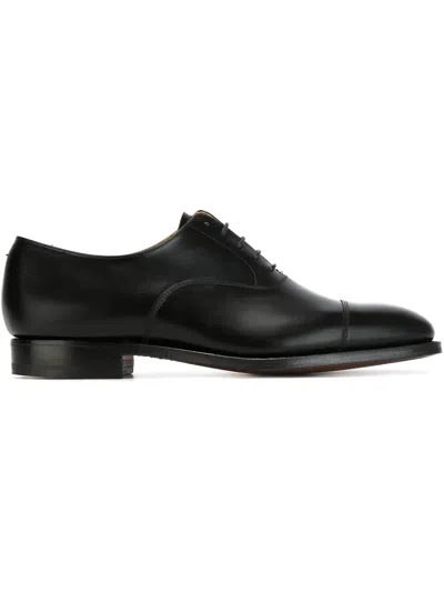 Crockett & Jones Leather Oxford Shoes In Black