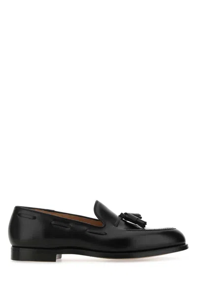 Crockett & Jones Black Leather Cavendish 2 Loafers