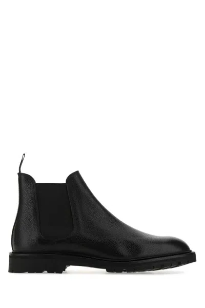 Crockett & Jones Black Leather Chelsea 11 Ankle Boots