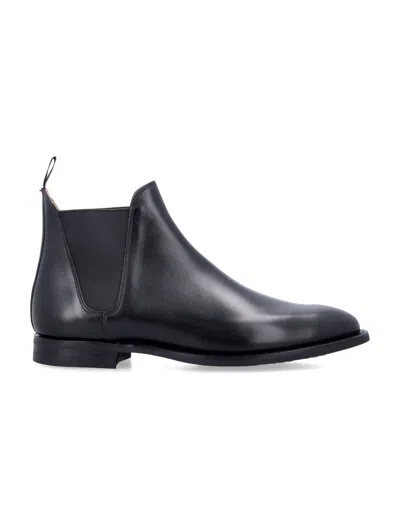 Crockett & Jones Chelsea 8 Leather Boots In Black