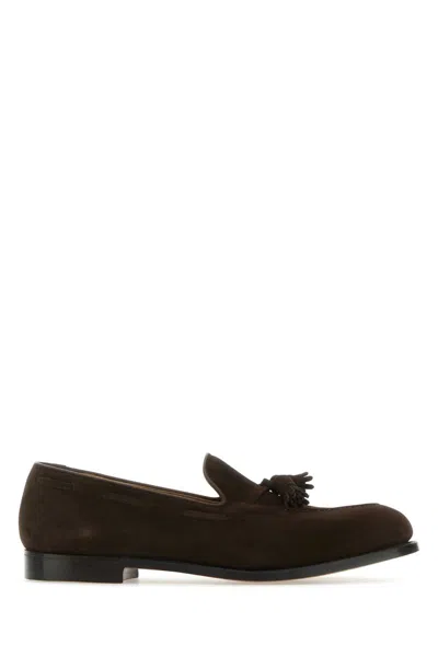 Crockett & Jones Chocolate Suede Cavendish 2 Loafers