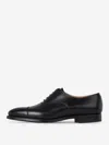 Crockett & Jones Lonsdale Lace-up Shoes With Smooth Finish And Cap Toe In Black