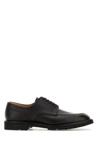 Crockett & Jones Dark Brown Leather Denver Lace-up Shoes