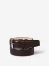 Crockett & Jones Leather Belt In Brown