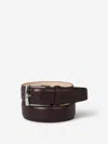 Crockett & Jones Leather Belt In Brown