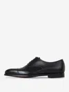 Crockett & Jones Lonsdale Lace-up Shoes With Smooth Finish And Cap Toe In Black