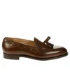 Crockett & Jones Tasseled Leather Loafers In Brown
