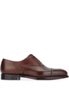 Crockett & Jones Leather Cap Toe Lace-up Shoes In Brown