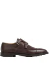 Crockett & Jones Lowndes Monk Shoes In Brown