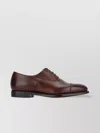 Crockett & Jones Leather Cap Toe Lace-up Shoes