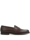 Crockett & Jones Grantham 2 Almond-toe Leather Loafers In Brown