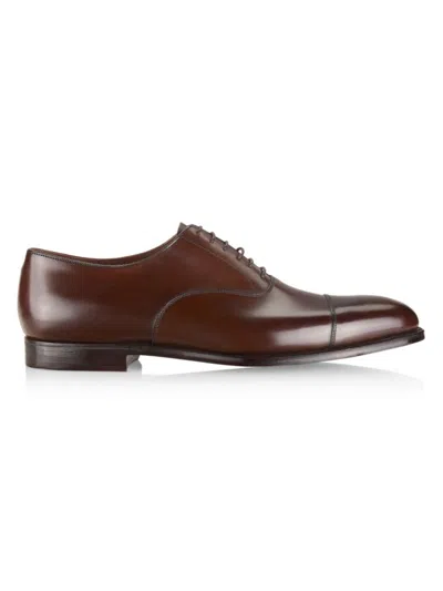 Crockett & Jones Leather Oxford Shoes In Brown